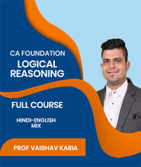 CA Foundation Logical Reasoning Full Course By J.K.Shah Classes - Prof Vaibhav Karia