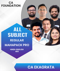 CA Foundation MAHAPACK PRO All Subjects Regular Combo By CA Ekagrata - Zeroinfy