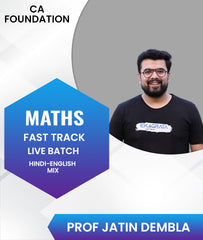 CA Foundation Maths Fast Track Live Batch By Prof Jatin Dembla