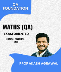 CA Foundation Maths (QA) Exam Oriented By Prof Akash Agrawal