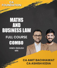 CA Foundation Maths and Business Law Full Course Combo By CA Amit Bachhawat and CA Ashish Kedia