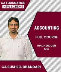 CA Foundation New Scheme Accounting Full Course By CA Susheel Bhandari - Zeroinfy