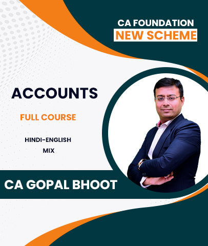 CA Foundation New Scheme Accounts Full Course By CA Gopal Bhoot - Zeroinfy