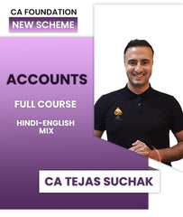 CA Foundation New Scheme Accounts Full Course By CA Tejas Suchak - Zeroinfy