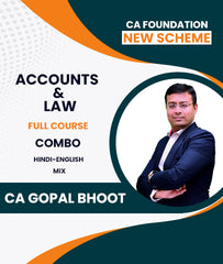 CA Foundation New Scheme Accounts and Law Full Course Combo By CA Gopal Bhoot - Zeroinfy