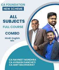 CA Foundation New Scheme All Subjects Combo By Navin Classes - Zeroinfy