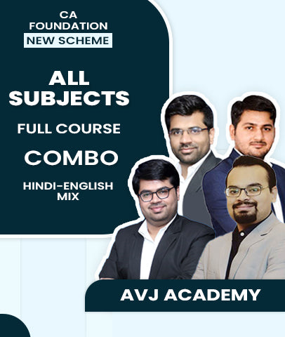 CA Foundation New Scheme All Subjects Full Course Combo By AVJ Academy - Zeroinfy