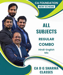 CA Foundation New Scheme All Subjects Regular Combo By CA D G Sharma Classes - Zeroinfy