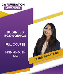 CA Foundation New Scheme Business Economics Full Course By CS Somya Kataria - Zeroinfy