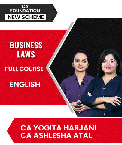 CA Foundation New Scheme Business Laws Full Course In English By CA Yogita Harjani and CA Ashlesha Atal - Zeroinfy