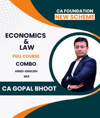 CA Foundation New Scheme Economics and Law Full Course Combo By CA Gopal Bhoot - Zeroinfy