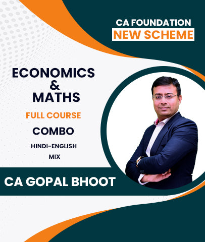 CA Foundation New Scheme Economics and Maths Full Course Combo By CA Gopal Bhoot - Zeroinfy
