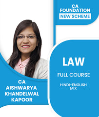 CA Foundation New Scheme Law Full Course By CA Aishwarya Khandelwal Kapoor - Zeroinfy
