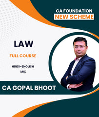 CA Foundation New Scheme Law Full Course By CA Gopal Bhoot - Zeroinfy
