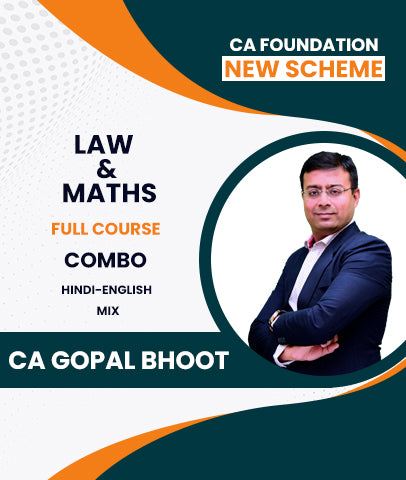 CA Foundation  Law and Maths Full Course Combo By CA Gopal Bhoot - Zeroinfy