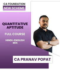 CA Foundation New Scheme Quantitative Aptitude Full Course By CA Pranav Popat - Zeroinfy