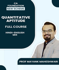 CA Foundation New Scheme Quantitative Aptitude Full Course By Prof Mayank Maheshwari - Zeroinfy