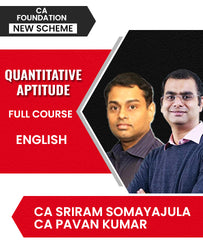 CA Foundation New Scheme Quantitative Aptitude Full Course In English By Pavan Kumar and Sriram Somayajula - Zeroinfy