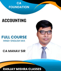 CA Foundation Principle And Practice Of Accounting Full Course By CA Manav Sir - Zeroinfy