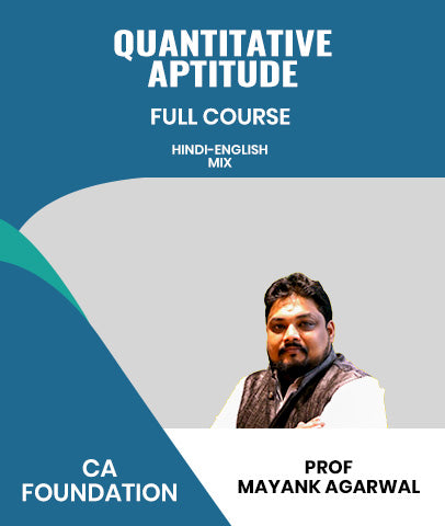 CA Foundation Quantitative Aptitude Full Course By Professor Mayank Agarwal
- Zeroinfy