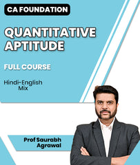 CA Foundation Quantitative Aptitude Full Course Video Lectures By Prof Saurabh Agrawal