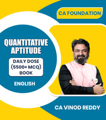 CA Foundation Quantitative Aptitude (QA) Daily Dose (5500+ MCQ) Books By CA Vinod Reddy