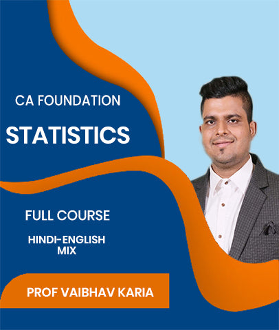 CA Foundation Statistics Full Course By J.K.Shah Classes - Prof Vaibhav Karia