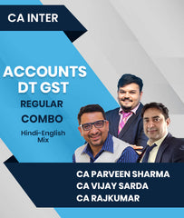 CA Inter Accounts DT GST Regular Combo By CA Parveen Sharma, CA Vijay Sarda and CA Rajkumar