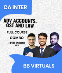 CA Inter Adv Accounts, GST and Law Full Course Combo By BB Virtuals