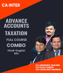 CA Inter Advance Accounts and Taxation Full Course Combo By CA Abhishek Zaware, CA Vijay Sarda And CA Yashvant Mangal - Zeroinfy