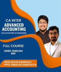 CA Inter Advanced Accounting : Accounting Standards Full Course By J.K.Shah Classes - Prof Keyur Sanghavi and Prof Abbasali Nandoliya - Zeroinfy
