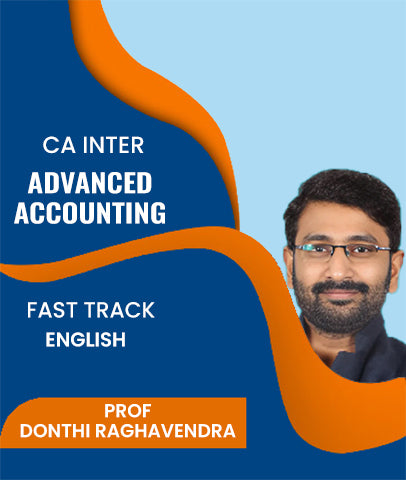 CA Inter Advanced Accounting Fast Track In English By J.K.Shah Classes - Prof Donthi Raghavendra