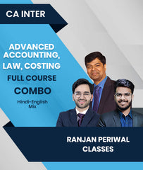 CA Inter Advanced Accounting, Law, Costing Full Course Combo By Ranjan Periwal Classes