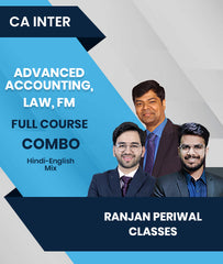 CA Inter Advanced Accounting, Law, FM Full Course Combo By Ranjan Periwal Classes