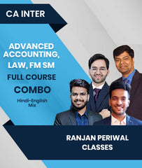 CA Inter Advanced Accounting, Law, FM SM Full Course Combo By Ranjan Periwal Classes