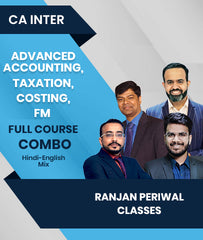 CA Inter Advanced Accounting, Taxation, Costing and FM Full Course Combo By Ranjan Periwal Classes