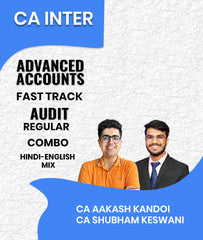 CA Inter Advanced Accounts Fast Track and Audit Regular Combo By CA Aakash Kandoi and CA Shubham Keswani