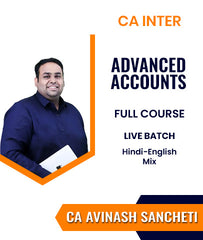 CA Inter Advanced Accounts Full Course Live Batch By CA Avinash Sancheti - Zeroinfy