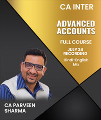 CA Inter Advanced Accounts Full Course (July 24 Recording) By CA Parveen Sharma - Zeroinfy