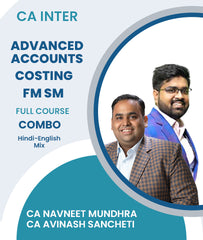 CA Inter Advanced Accounts, Costing and FM SM Full Course Combo by CA Avinash Sancheti, CA Navneet Mundhra - Zeroinfy