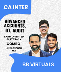 CA Inter Advanced Accounts, DT, Audit Exam Oriented Fast Track Combo By BB Virtuals