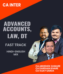 CA Inter Advanced Accounts, Law, DT Fast Track By CA Abhishek Zaware, CA Darshan Khare and CA Vijay Sarda
 - Zeroinfy