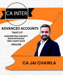 CA Inter Advanced Accounts 'That's It' Handwritten Concepts Book with Eagle View Charts Book By CA Jai Chawla