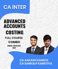 CA Inter Advanced Accounts and Costing Full Course Combo By CA Aakash Kandoi and CA Sankalp Kanstiya