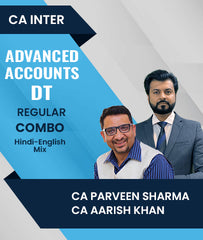 CA Inter Advanced Accounts and DT Regular Combo By CA Parveen Sharma and CA Aarish Khan - Zeroinfy