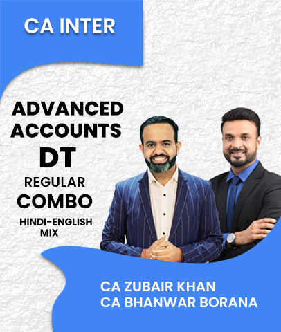CA Inter Advanced Accounts and Direct Tax Regular Combo By CA Zubair Khan and CA Bhanwar Borana - Zeroinfy