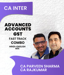 CA Inter Advanced Accounts and GST Fast Track Combo By CA Parveen Sharma and CA Rajkumar - Zeroinfy