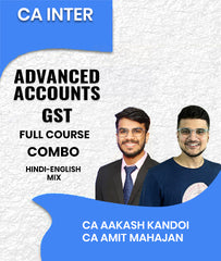 CA Inter Advanced Accounts and GST Full Course Combo By CA Aakash Kandoi and CA Amit Mahajan