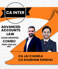 CA Inter Advanced Accounts and Law Exam Oriented Combo By CA Jai Chawla and CA Shubham Singhal - Zeroinfy
