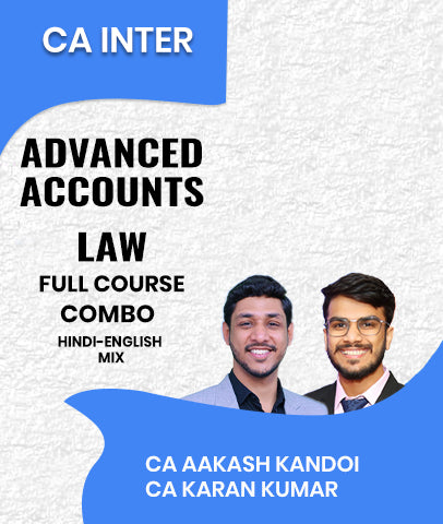 CA Inter Advanced Accounts and Law Full Course Combo By CA Aakash Kandoi and CA Karan Kumar
